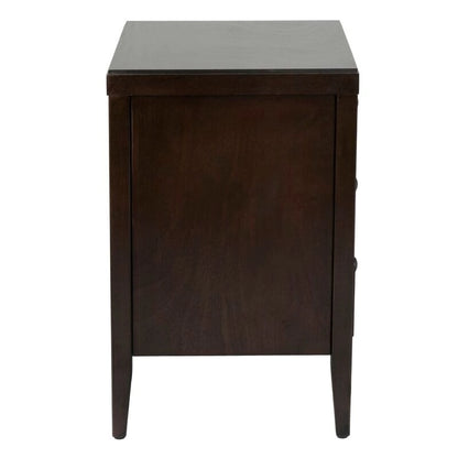 Painted Wood Storage Nightstand With Drawers by East at Main