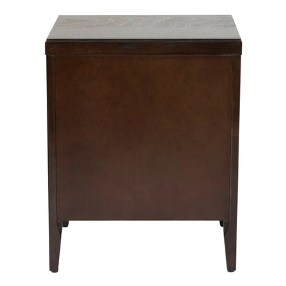 Painted Wood Storage Nightstand With Drawers by East at Main