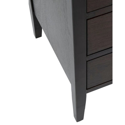 Painted Wood Storage Nightstand With Drawers by East at Main