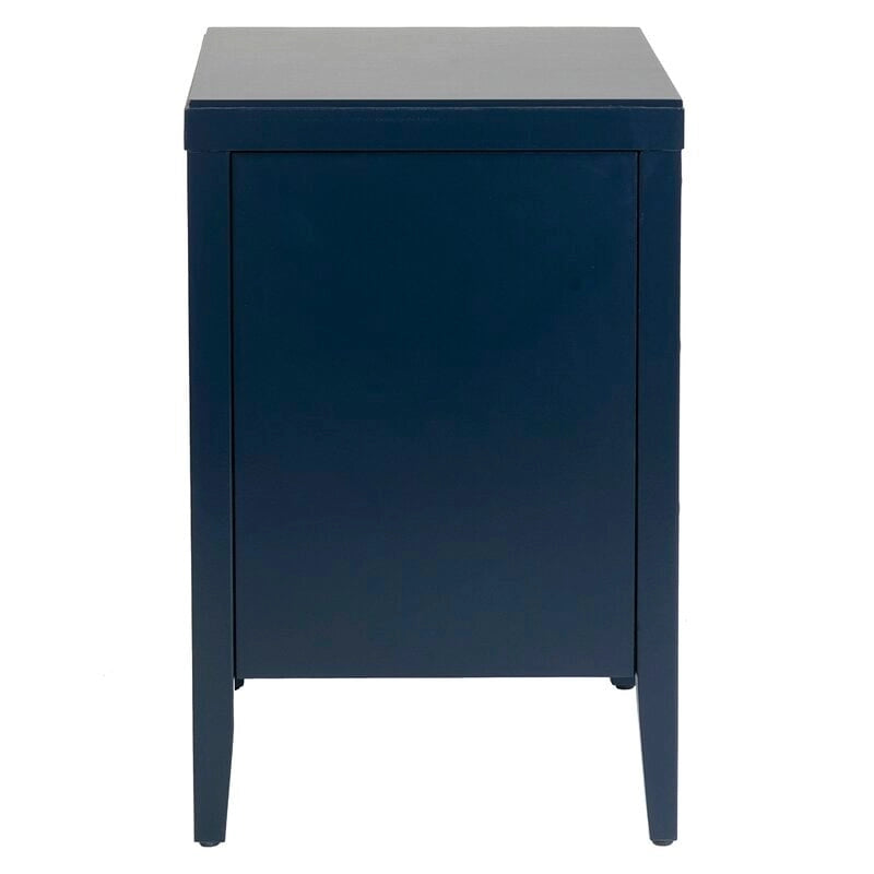 Painted Wood Storage Nightstand With Drawers by East at Main