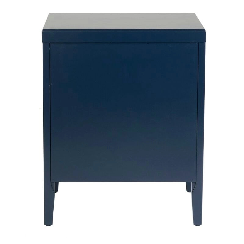 Painted Wood Storage Nightstand With Drawers by East at Main