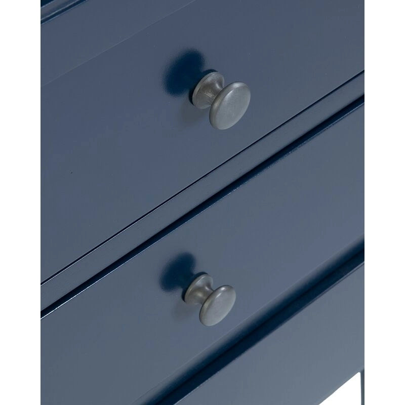 Painted Wood Storage Nightstand With Drawers by East at Main