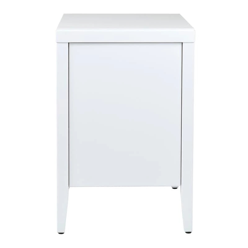 Painted Wood Storage Nightstand With Drawers by East at Main