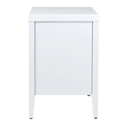 Painted Wood Storage Nightstand With Drawers by East at Main