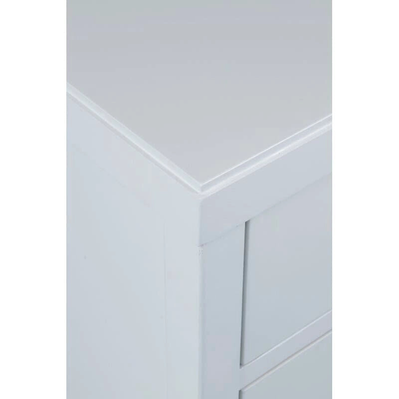 Painted Wood Storage Nightstand With Drawers by East at Main