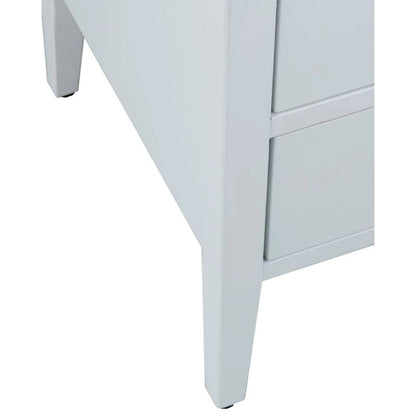 Painted Wood Storage Nightstand With Drawers by East at Main