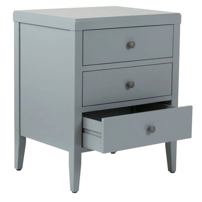 Painted Wood Storage Nightstand With Drawers by East at Main