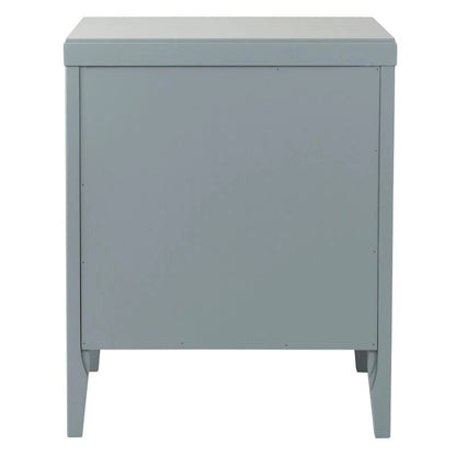 Painted Wood Storage Nightstand With Drawers by East at Main