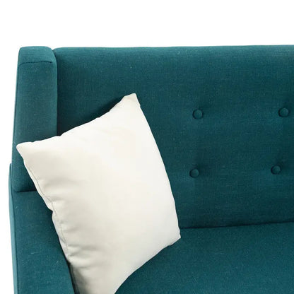 3-Piece Tufted Linen Armchair and Loveseat Set