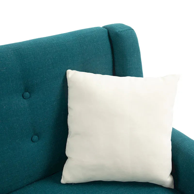 3-Piece Tufted Linen Armchair and Loveseat Set