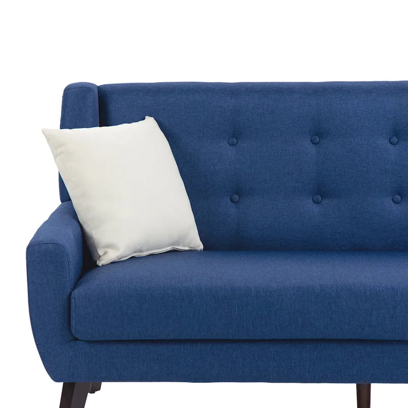 3-Piece Tufted Linen Armchair and Loveseat Set