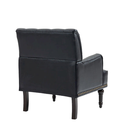 PU Leather Living Room Accent Chair with Tufted Back