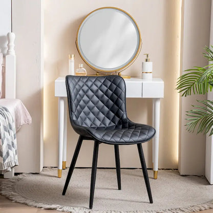 Dining Chairs Set of 2 Modern Leather Upholstered Dining Room Chair