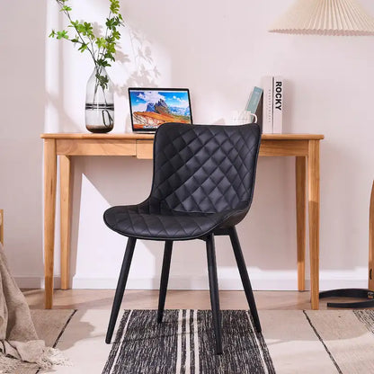 Dining Chairs Set of 2 Modern Leather Upholstered Dining Room Chair