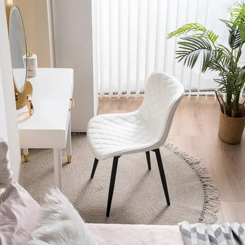 Dining Chairs Set of 2 Modern Leather Upholstered Dining Room Chair