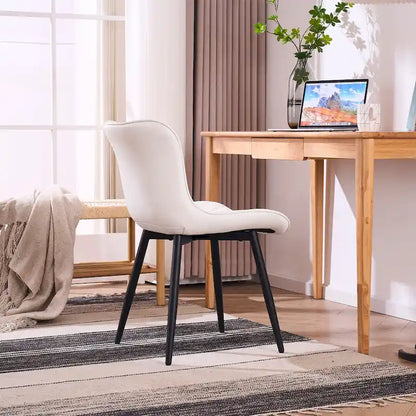 Dining Chairs Set of 2 Modern Leather Upholstered Dining Room Chair