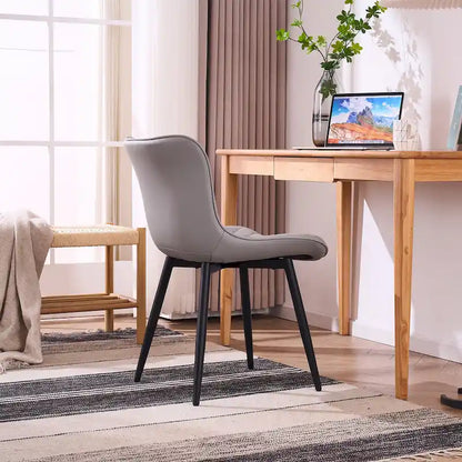 Dining Chairs Set of 2 Modern Leather Upholstered Dining Room Chair