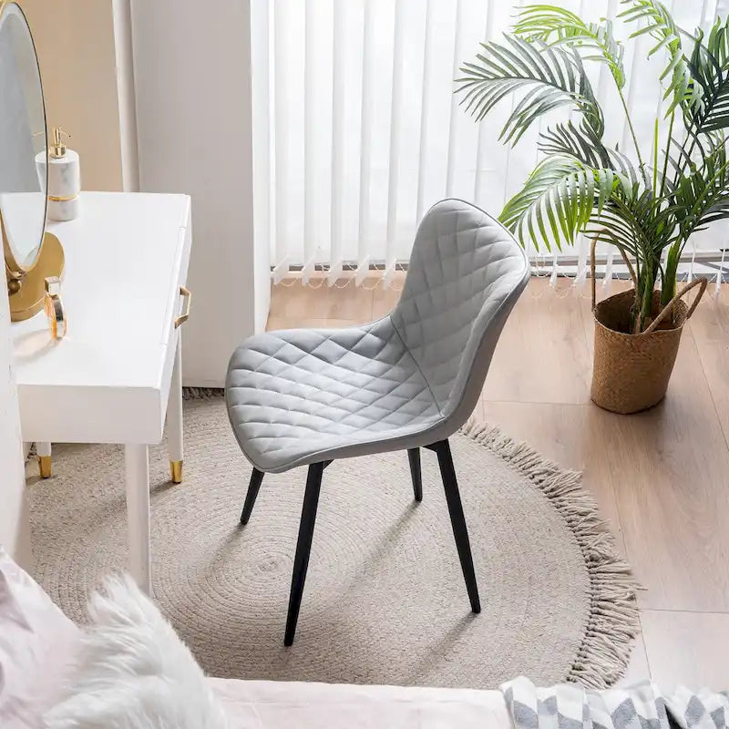 Dining Chairs Set of 2 Modern Leather Upholstered Dining Room Chair