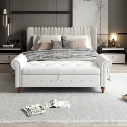 63 Fabric Bed Bench With Storage