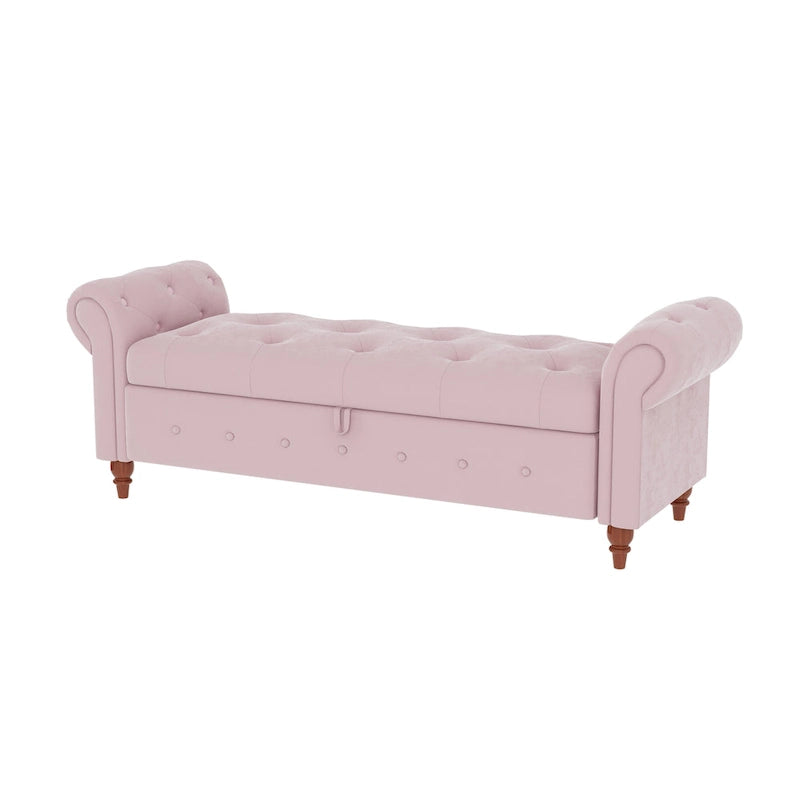 63 Fabric Bed Bench With Storage