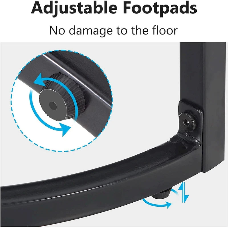 End Table Half Round, Narrow Side Table, Slim C Table for Sofa Couch