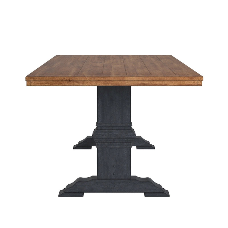 Eleanor Two-tone Solid Wood Top Dining Table by iNSPIRE Q Classic