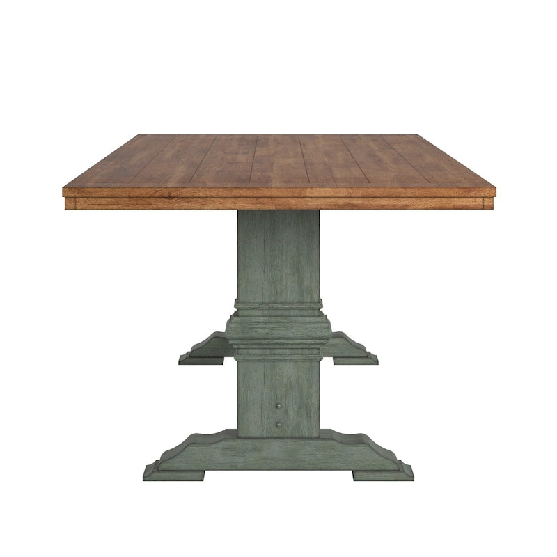Eleanor Two-tone Solid Wood Top Dining Table by iNSPIRE Q Classic