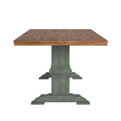 Eleanor Two-tone Solid Wood Top Dining Table by iNSPIRE Q Classic
