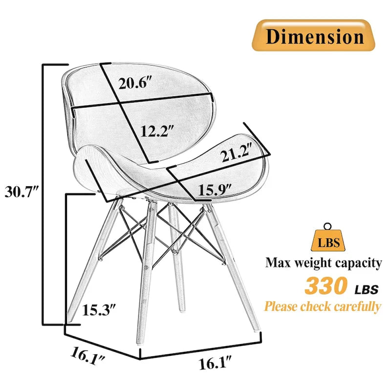 Corvus Madonna Mid-century Accent Chair