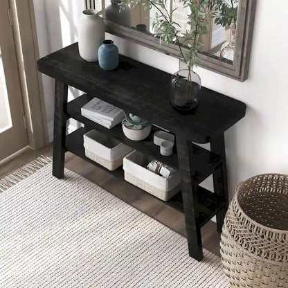 Maison Farmhouse 47-inch 2-Open Shelf Console Table