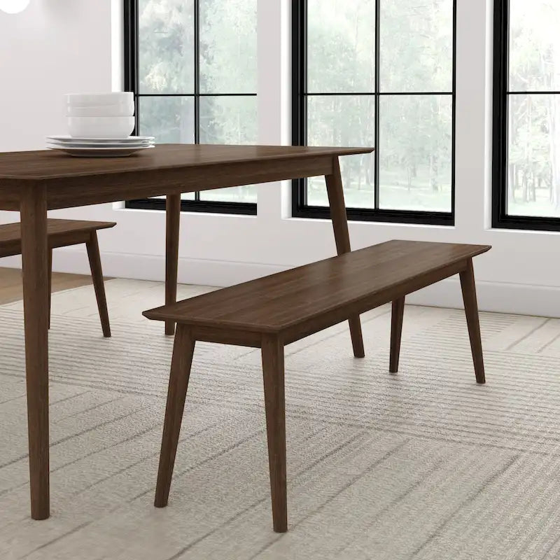 Plank and Beam Mid-Century Modern Dining Bench - 59