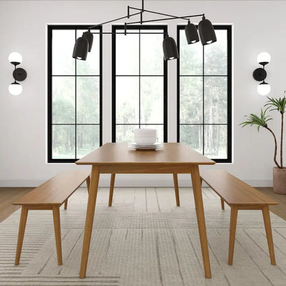 Plank and Beam Mid-Century Modern Dining Bench - 59