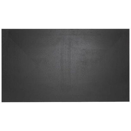 Cheyenne Black and Distressed Gold Finish Dining Set by iNSPIRE Q Modern