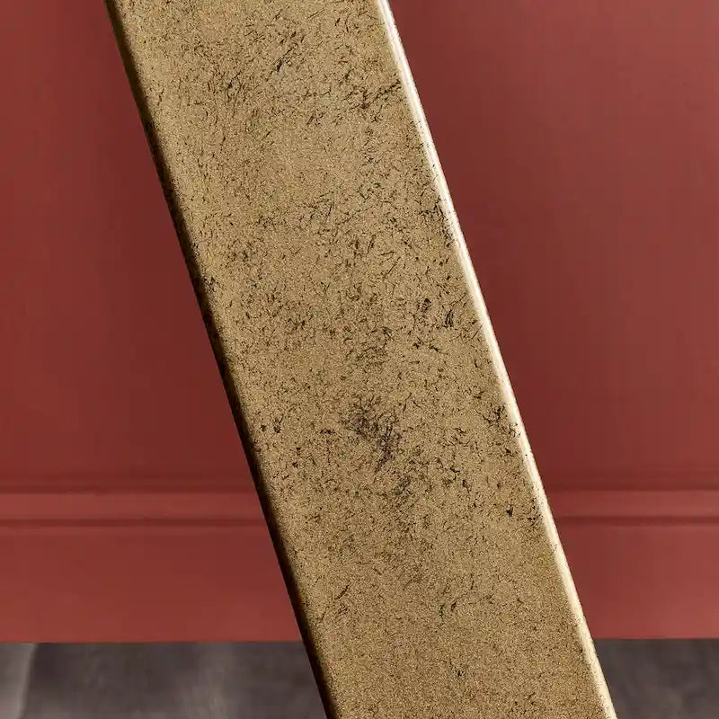 Cheyenne Black and Distressed Gold Finish Dining Set by iNSPIRE Q Modern