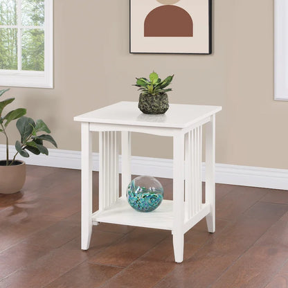 Porch & Den Clifton Mission Medium Oak Wood Finish Side Table