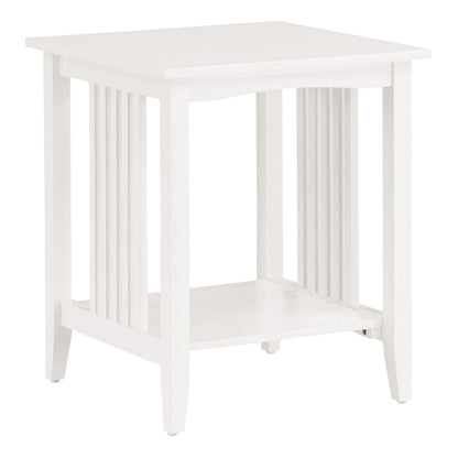 Porch & Den Clifton Mission Medium Oak Wood Finish Side Table