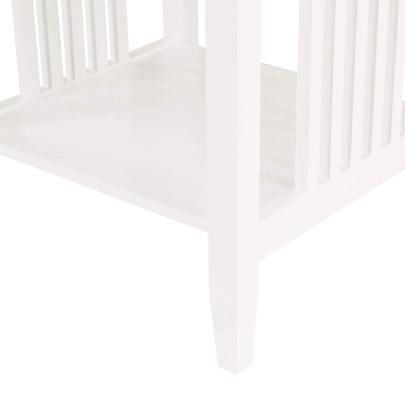 Porch & Den Clifton Mission Medium Oak Wood Finish Side Table