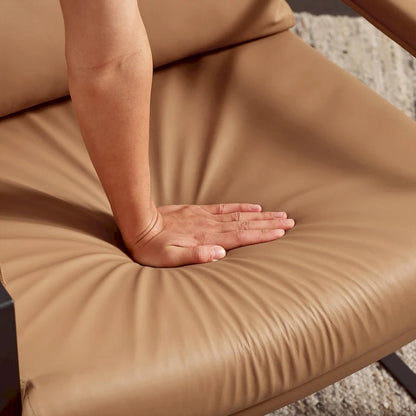 Art Leon Mid-centuery Modern Genuine Leather Chair