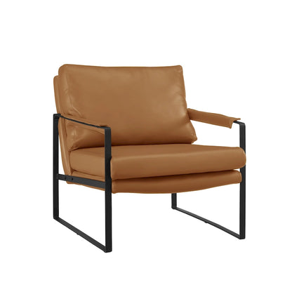Art Leon Mid-centuery Modern Genuine Leather Chair