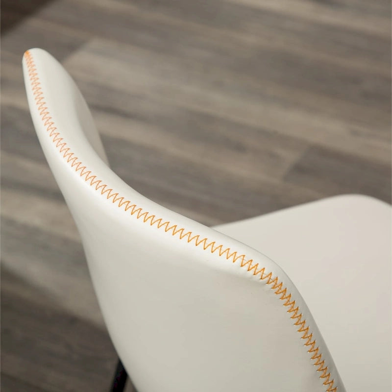 Carbon Loft Inyo Faux Leather Armless Dining Chairs (Set of 2)