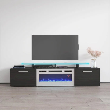 Rova WH-EF Electric Fireplace Modern 75 TV Stand