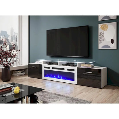 Rova WH-EF Electric Fireplace Modern 75 TV Stand