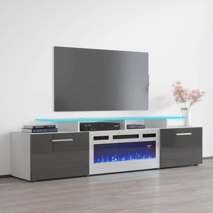 Rova WH-EF Electric Fireplace Modern 75 TV Stand