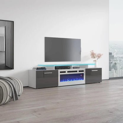 Rova WH-EF Electric Fireplace Modern 75 TV Stand