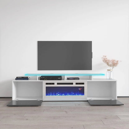 Rova WH-EF Electric Fireplace Modern 75 TV Stand