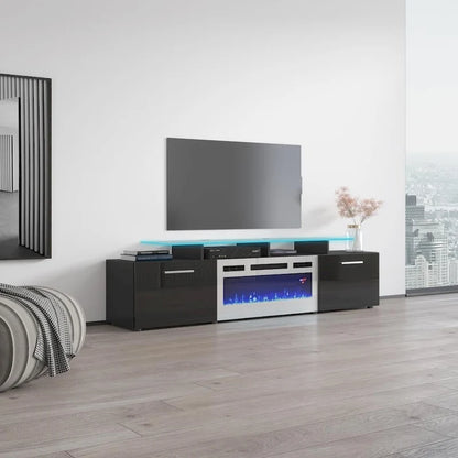 Rova WH-EF Electric Fireplace Modern 75 TV Stand
