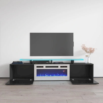 Rova WH-EF Electric Fireplace Modern 75 TV Stand
