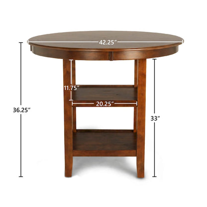 New Classic Furniture Cavan 5-piece Round Counter Dining Set