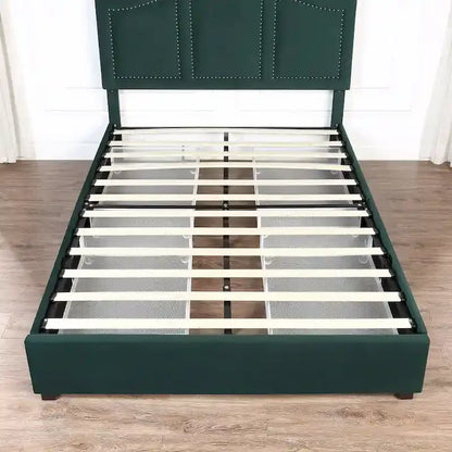 Furniture of America Dustir Art Deco Upholstered 4-drawer Platform Storage Bed
