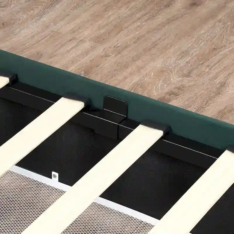 Furniture of America Dustir Art Deco Upholstered 4-drawer Platform Storage Bed